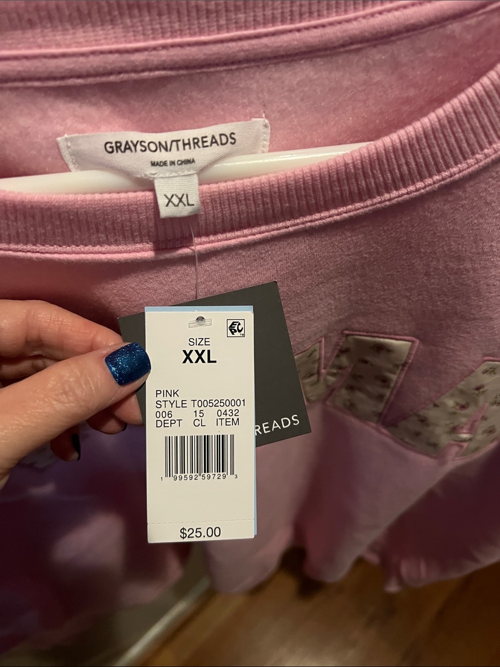 NWT pink mama sweatshirt size xxl - Picture 2 of 3